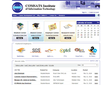 Tablet Screenshot of comsats.rozee.pk